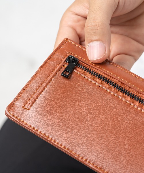 MURA（ムラ） 財布 ゴートレザー スキミング防止 薄型 長財布 メンズ