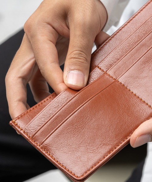 MURA（ムラ） 財布 ゴートレザー スキミング防止 薄型 長財布 メンズ