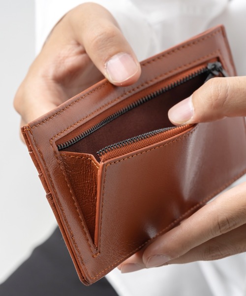 MURA（ムラ） 財布 ゴートレザー スキミング防止 薄型 長財布 メンズ