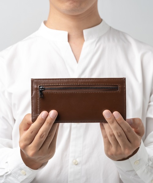 MURA（ムラ） 財布 ゴートレザー スキミング防止 薄型 長財布 メンズ