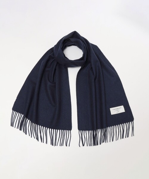 SHIPS シップス　メンズマフラー　カシミヤ　マフラー SHIPS マフラー SHIPS: チェック カシミヤ ダブルフェイス