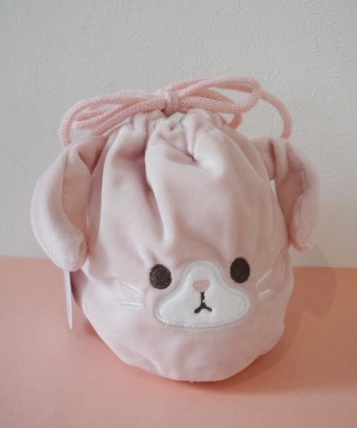 巾着＆ポーチ♡ポメラニアン＆レディ Port（ポート） ポーチ 「 」もちもち アニマル 巾着 レディース