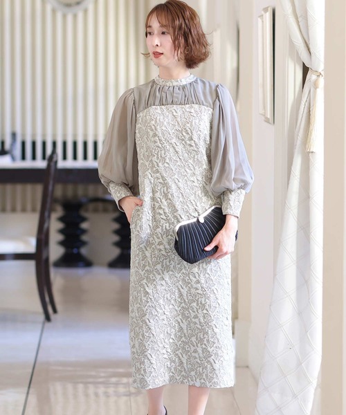 PourVous（プールヴー） ドレス 袖あり＆ロング パーティードレス