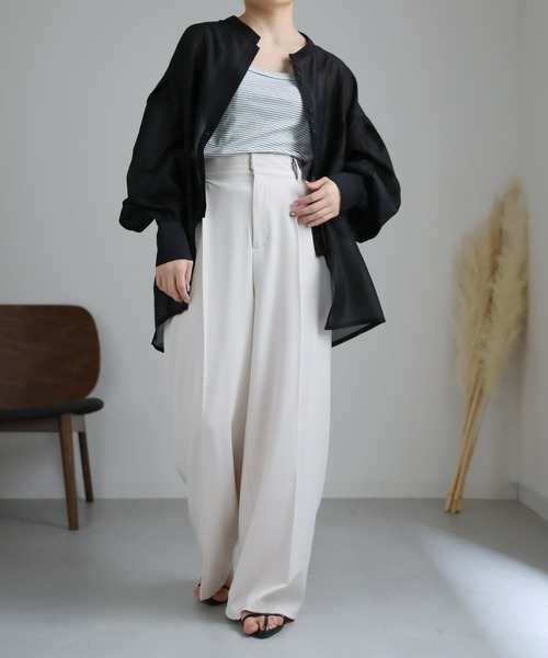 sakishimatokyo ブラウス シャツ オーガンジーブラウス レディース