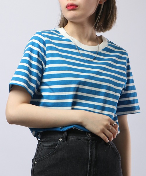 tシャツ コットンT レディース オーガニックコットンTシャツ keep it simple ブラック 黒T