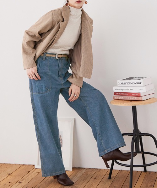 ペインターデニム CIOTA (シオタ) Denim Painter Pants Medium Dark Blue Damage