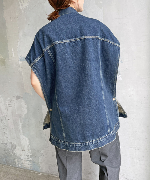 ジャケット・アウター Spick&Span  51/2 3RD_PONCHO_DENIM Spick＆Span ジャケット Gジャン 51/2 3RD_PONCHO_DENIM