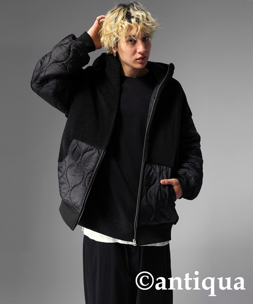 antiqua（アンティカ） ダウンコート ダウンジャケット ボアリブ 