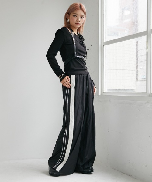 VeLV パンツ SIDELINE WIDE PANTS サイドラインワイドパンツ