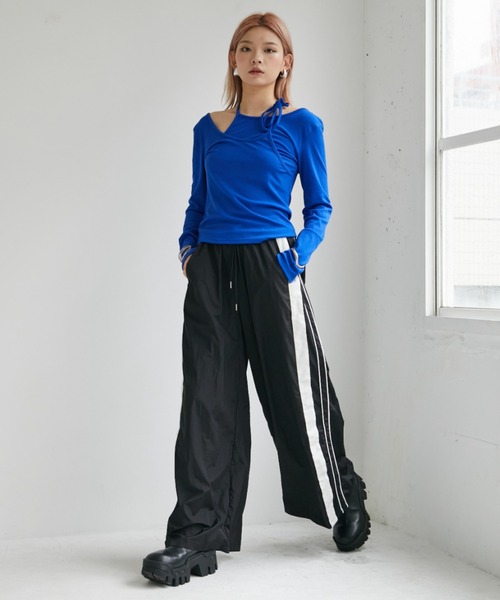 VeLV ワイドパンツ パンツ SIDELINE WIDE PANTS サイドラインワイド