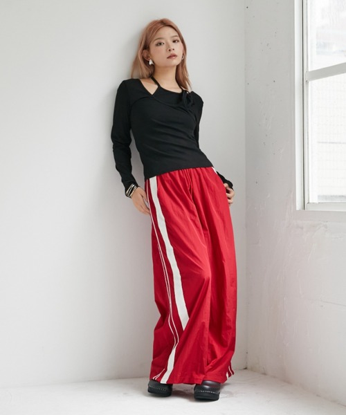 VeLV パンツ SIDELINE WIDE PANTS サイドラインワイドパンツ