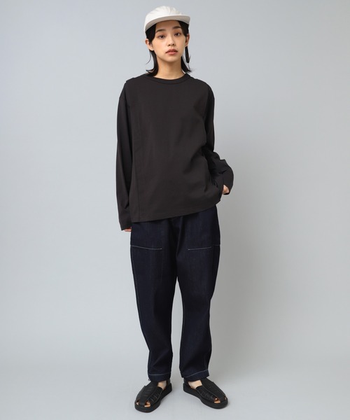 tシャツ M2167 あつみの違う切り替えロンＴ レディース M2167 あつみの違う切り替えロンT(M ホワイト): トップス - RNA
