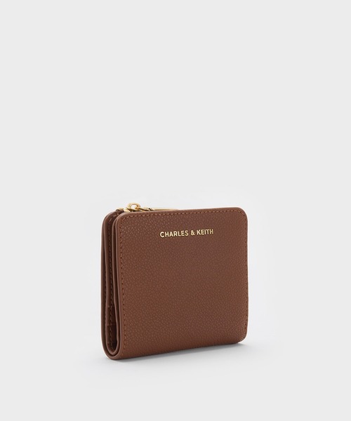 CHARLES ＆ KEITH 財布 スクエアキルトチェーンハンドル