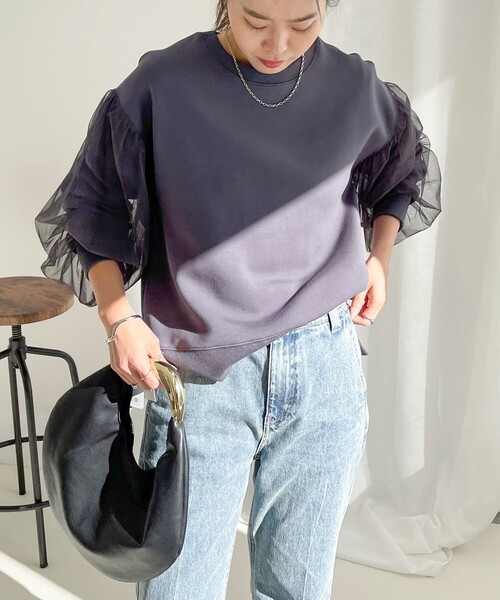 fredy emue（フレディエミュ） tシャツ Tシャツ 袖チュール