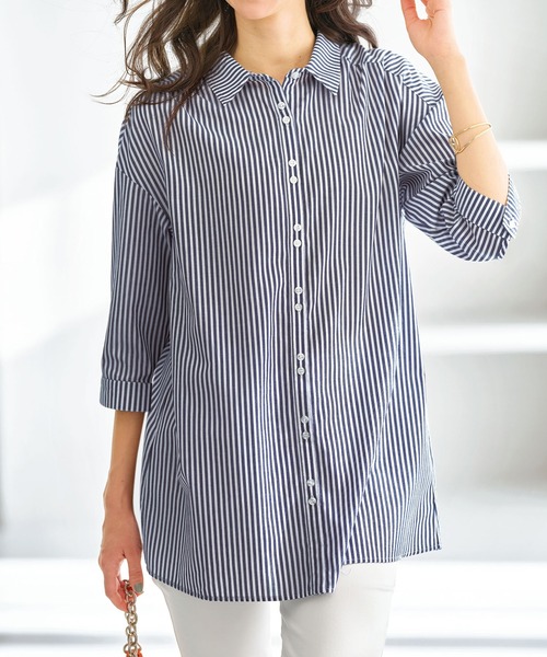 BELLUNA PLUS（ベルーナプラス） チュニック 編み上げリボンデザイン