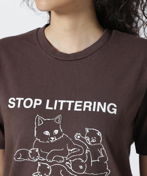 トップス MIXTA MIXTA tシャツ MIXTA/ミクスタ CREW NECK STOP LITTERING T