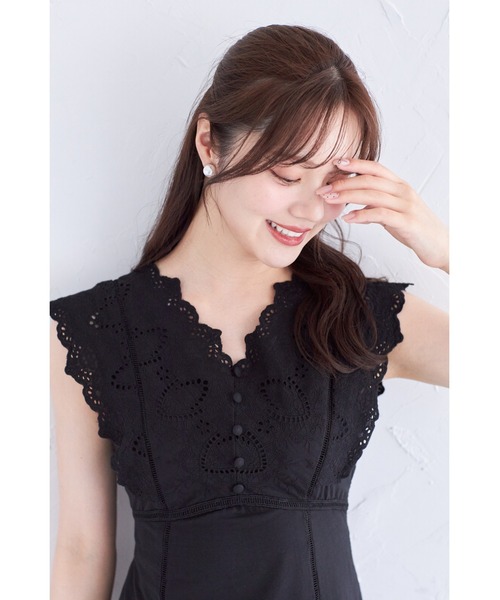 tocco closet（トッコ クローゼット） ワンピース ウエストりぼん付き