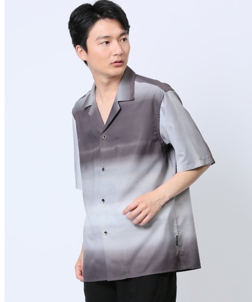 renoma HOMME シャツ 「ストレッチ 開襟」レノマ オム