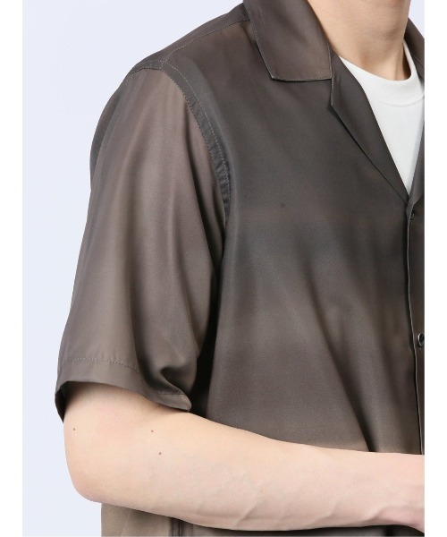 renoma HOMME シャツ 「ストレッチ 開襟」レノマ オム