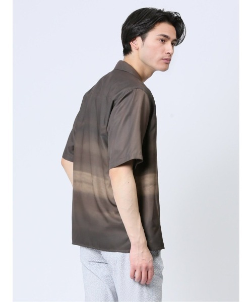 renoma HOMME シャツ 「ストレッチ 開襟」レノマ オム