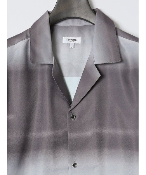 renoma HOMME シャツ 「ストレッチ 開襟」レノマ オム
