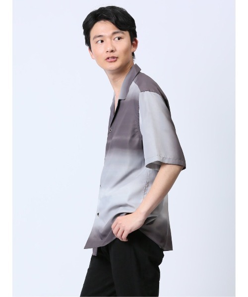 Renoma メンズ Lサイズ シャツ renoma HOMME シャツ 「軽量 サッカー」レノマ オム ヘリンボン