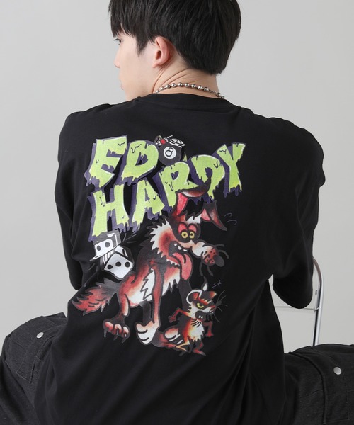 Ed Hardy Cross Diamante 半袖 ベビーTシャツ 2colors｜関送無料 Ed Hardy エドハーディー Tシャツ 男の子 女の子 2-7才 半袖