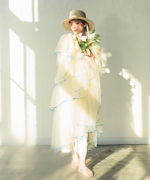 SUNFLOWER【ｻﾝﾌﾗﾜｰ】影まで美しいレース編みハット（ハット