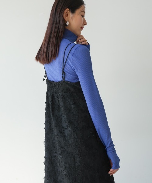 CIEL'AIR ニット セーター SHEER RIB HIGH NECK TOPS(シアーリブ