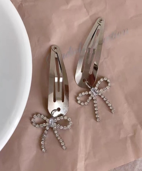 ヘアピン ribbon hair clip 2Set : ZOZOTOWN Yahoo!店 - 通販 - Yahoo