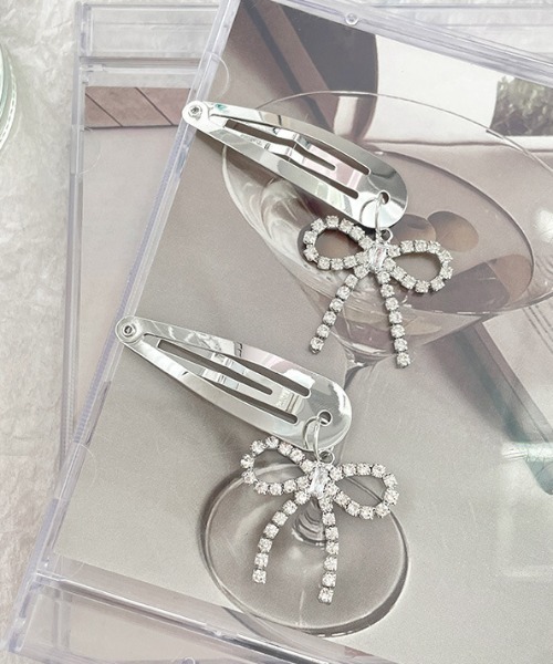 ●●２着　25まで　●ヘアリボンセット ヘアピン ribbon hair clip 2Set : ZOZOTOWN Yahoo!店 - 通販 - Yahoo