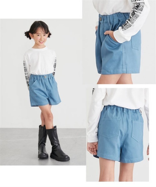 パンツ ツイルショートパンツ キッズ 子供服 女の子 : ZOZOTOWN Yahoo