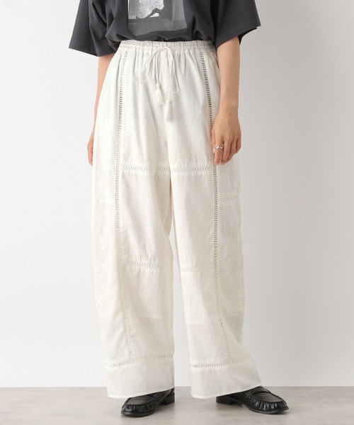 LEPSIM パンツ レース切り替えパンツ 133294 レディース