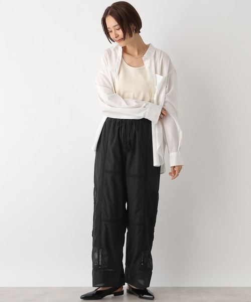 LEPSIM パンツ レース切り替えパンツ 133294 レディース