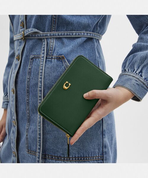 COACH 財布 エッセンシャル ミディアム ジップ アラウンド