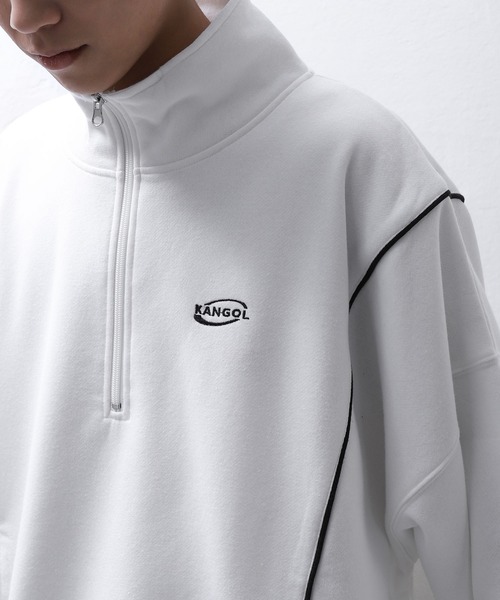 KANGOL トレーナー スウェット 「別注」 ZIP FIVE × パイピング