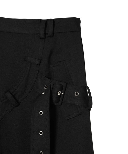 スカート rokh ASYMMETRIC BELTED SKIRT R24SF202の画像