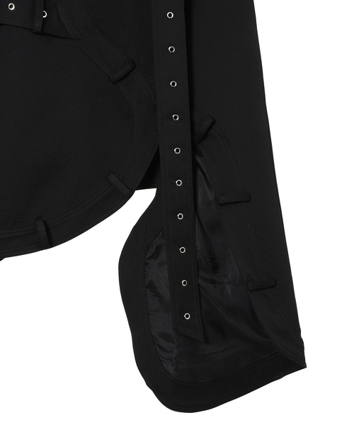 スカート rokh ASYMMETRIC BELTED SKIRT R24SF202の画像