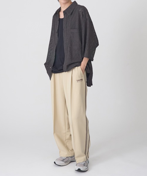 THRASHER（スラッシャー） パンツ 「THRASHER」サイドライン ワイド