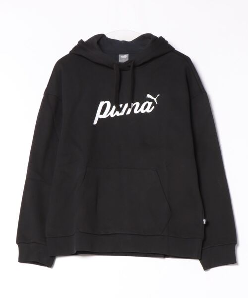 PUMA パーカー プーマ ウィメンズ ESS+ スクリプト 裏起毛