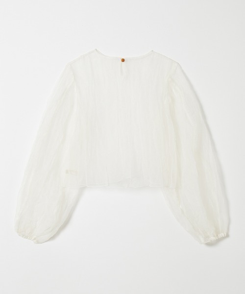 leinwande（ラインヴァンド） ブラウス シャツ Recycle Organdy Pleats