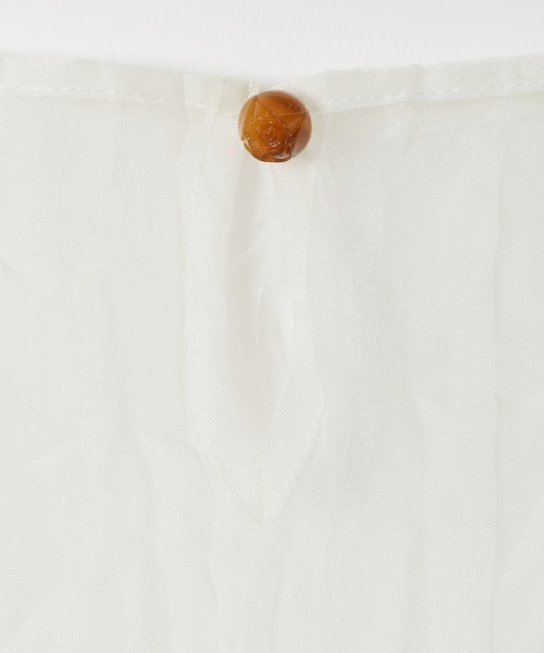 leinwande（ラインヴァンド） ブラウス シャツ Recycle Organdy Pleats