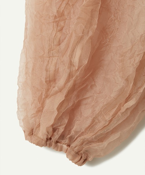 leinwande（ラインヴァンド） ブラウス シャツ Recycle Organdy Pleats