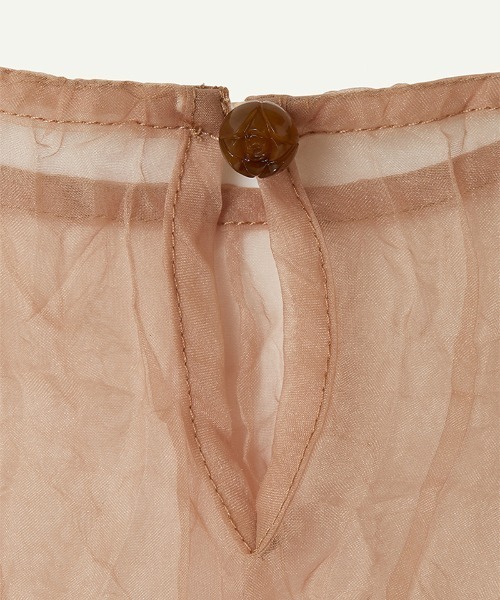 leinwande（ラインヴァンド） ブラウス シャツ Recycle Organdy Pleats