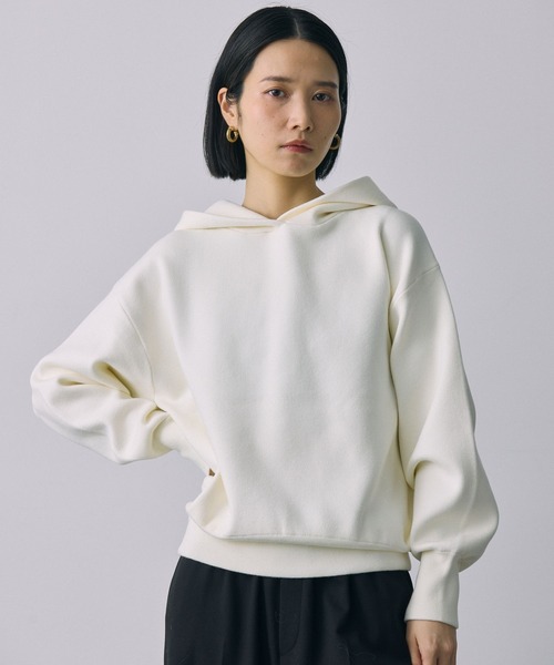 パーカー ニットフォルムパーカー レディース