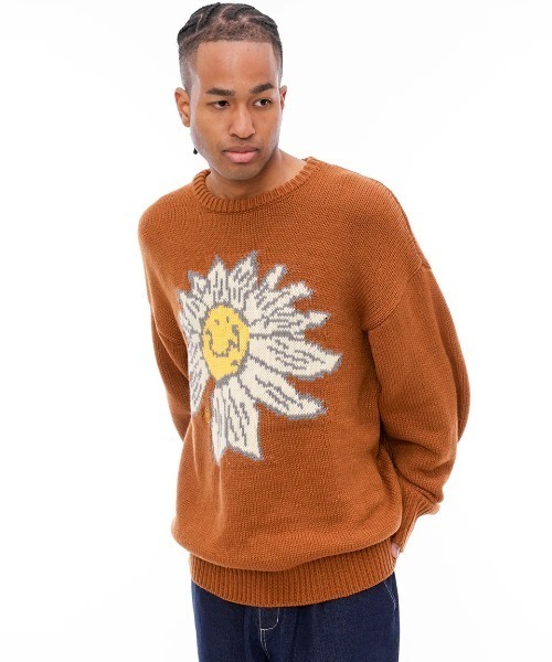 ELEMENT セーター ニット メンズ FLOWER CHILD CREW KN セーター