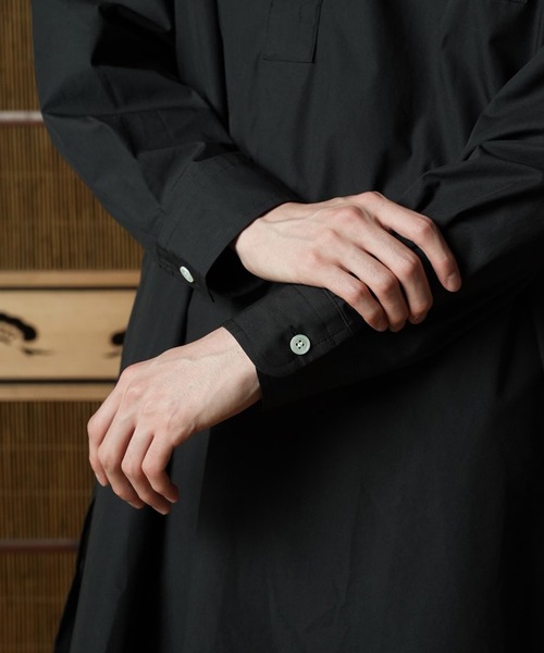 WITH OR WITHOUT ブラウス シャツ Silk Long Shirts/シルクロング