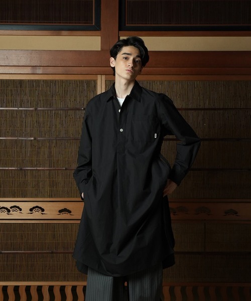 WITH OR WITHOUT ブラウス シャツ Silk Long Shirts/シルクロング