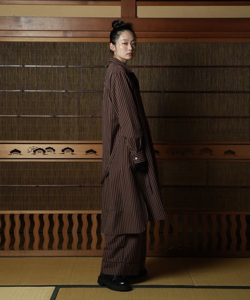 WITH OR WITHOUT ブラウス シャツ Silk Long Shirts/シルクロング