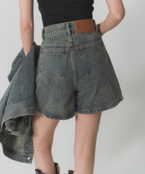 RANCLIC パンツ デニム ジーンズ bijou denim shorts「RC」 レディース 